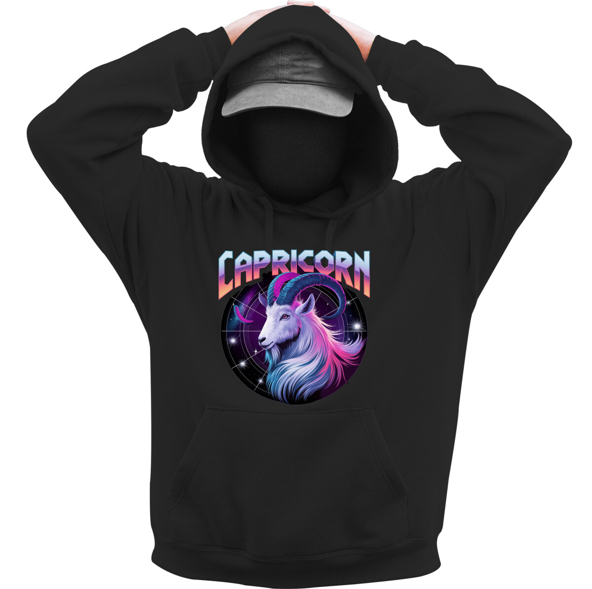 Kapucnis belebújós pulóver