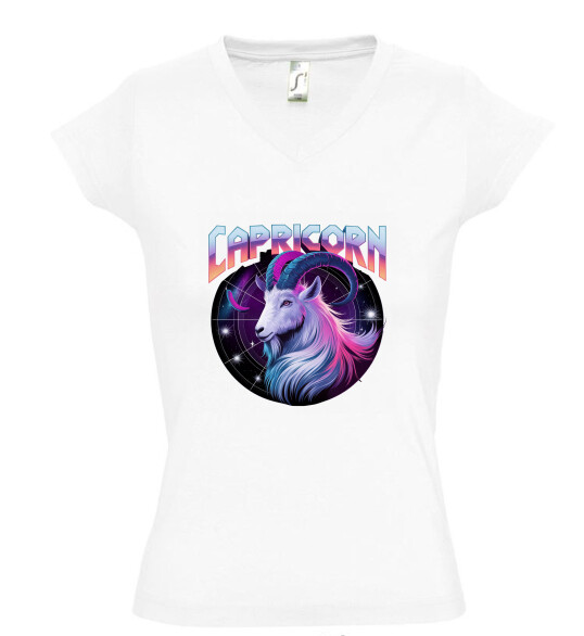 Női V nyakú póló