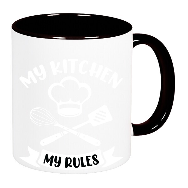 Színes fülű és belsejű bögre