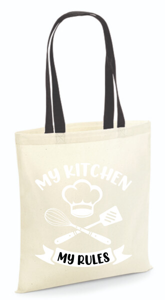 Vászontáska - színes fülű 