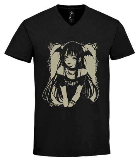 Unisex V nyakú póló