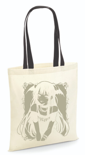 Vászontáska - színes fülű 