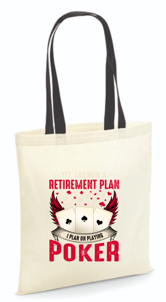 Vászontáska - színes fülű 