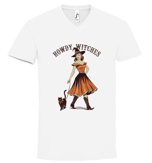 Unisex V nyakú póló