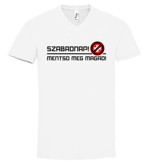 Unisex V nyakú póló