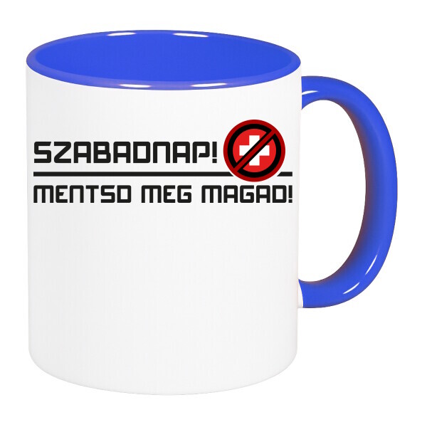 Színes fülű és belsejű bögre