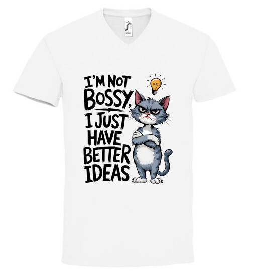 Unisex V nyakú póló