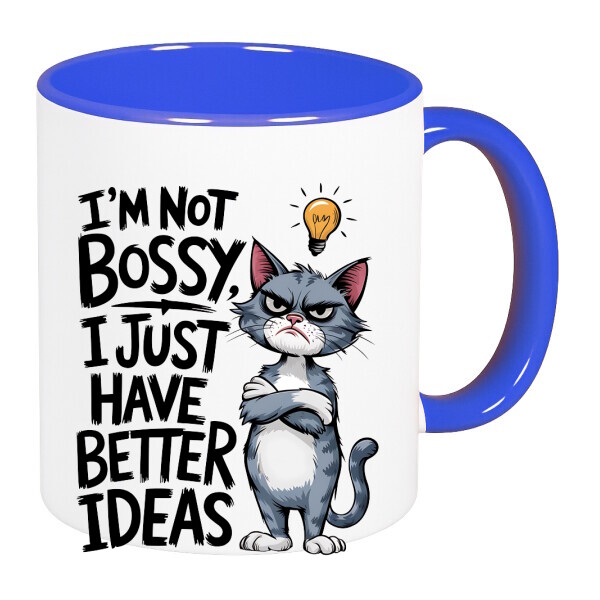 Színes fülű és belsejű bögre