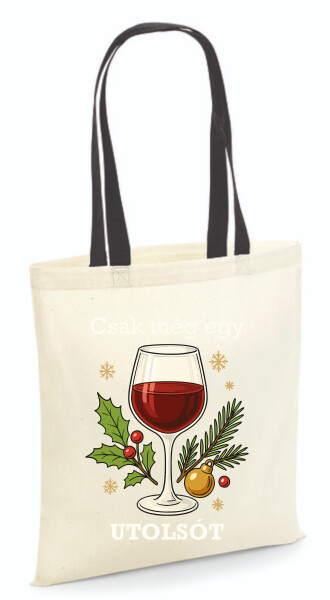 Vászontáska - színes fülű 