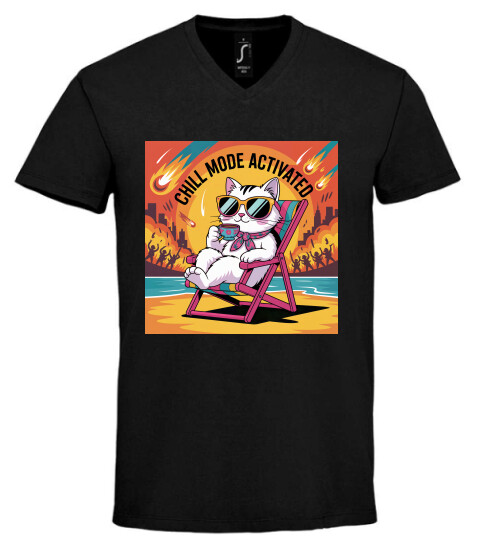 Unisex V nyakú póló