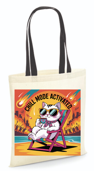 Vászontáska - színes fülű 