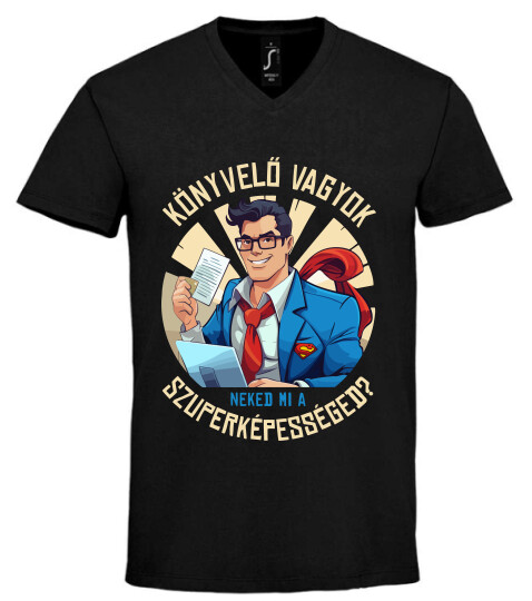 Unisex V nyakú póló