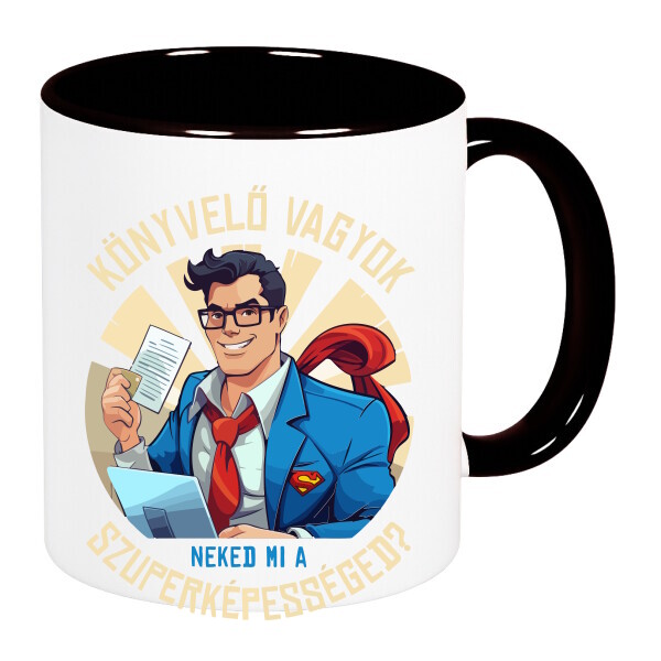 Színes fülű és belsejű bögre