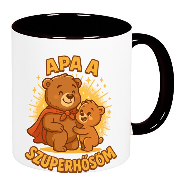 Színes fülű és belsejű bögre