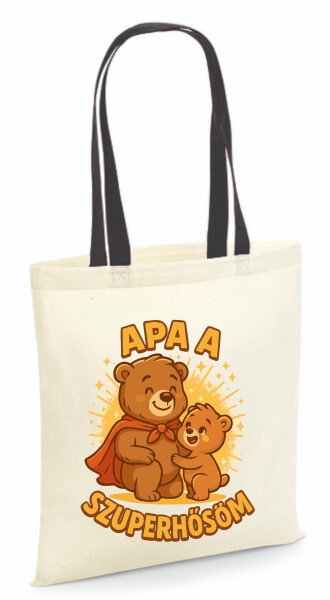 Vászontáska - színes fülű 