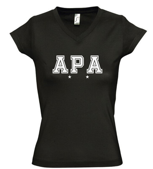 Női V nyakú póló