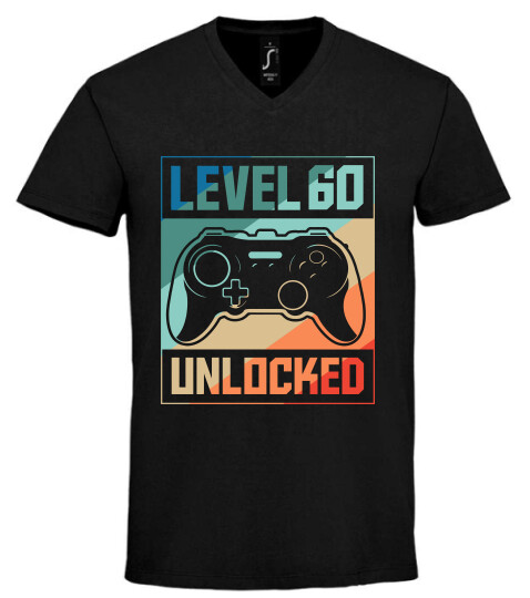 Unisex V nyakú póló