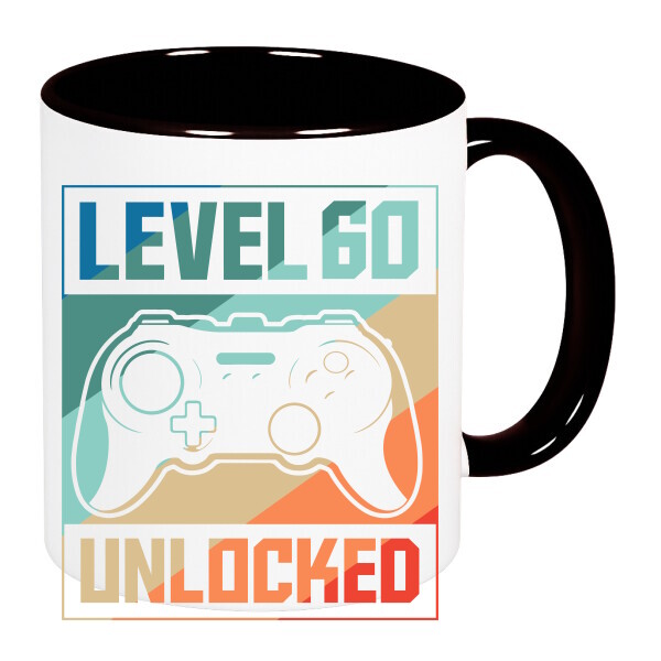 Színes fülű és belsejű bögre