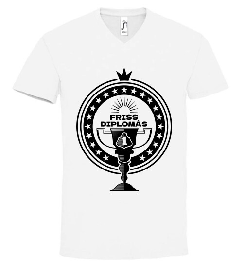 Unisex V nyakú póló