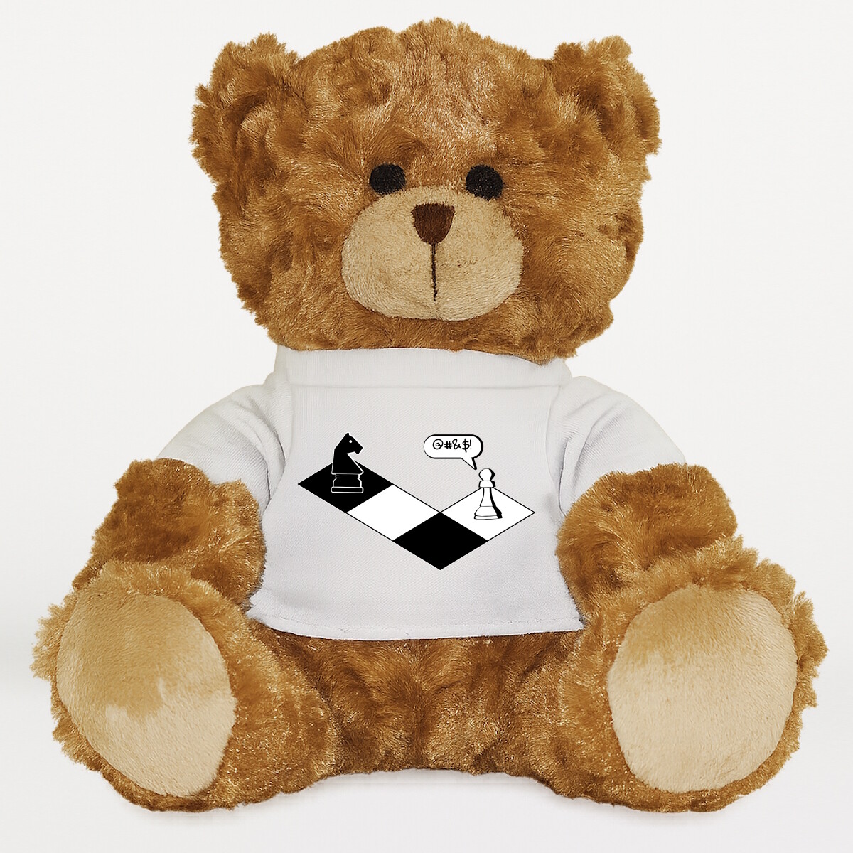 Plüssmaci egyedi pólóval