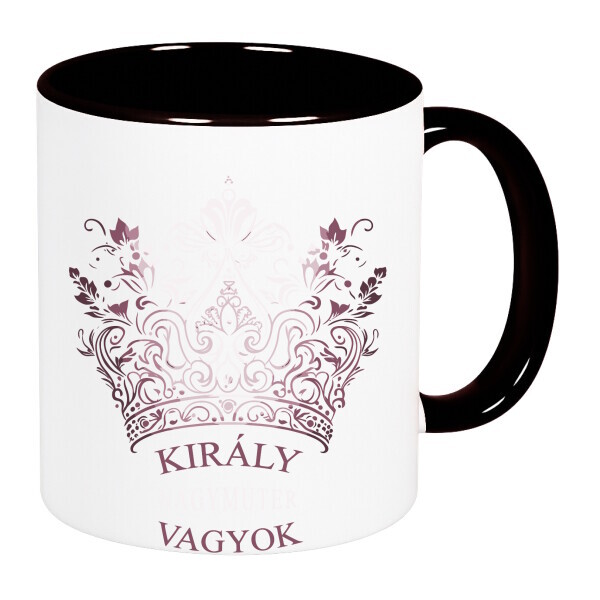 Színes fülű és belsejű bögre