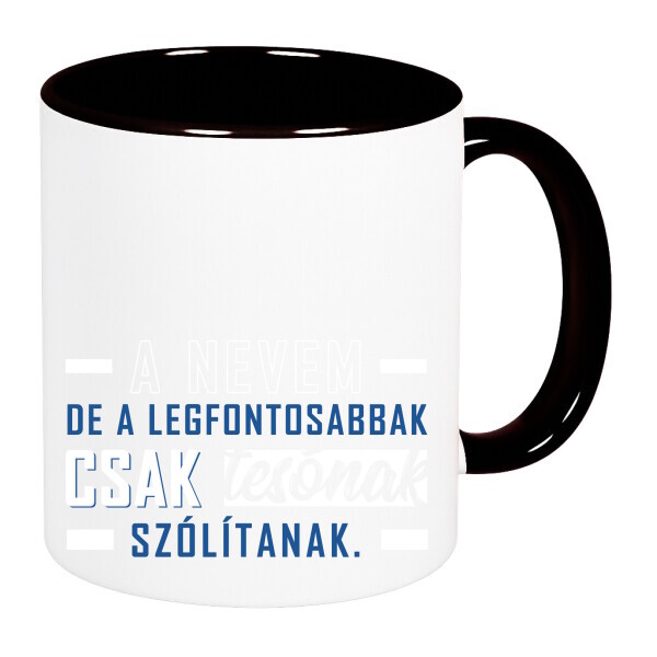 Színes fülű és belsejű bögre