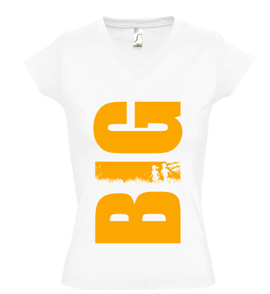 Női V nyakú póló