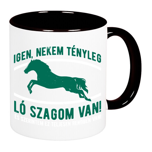 Színes fülű és belsejű bögre