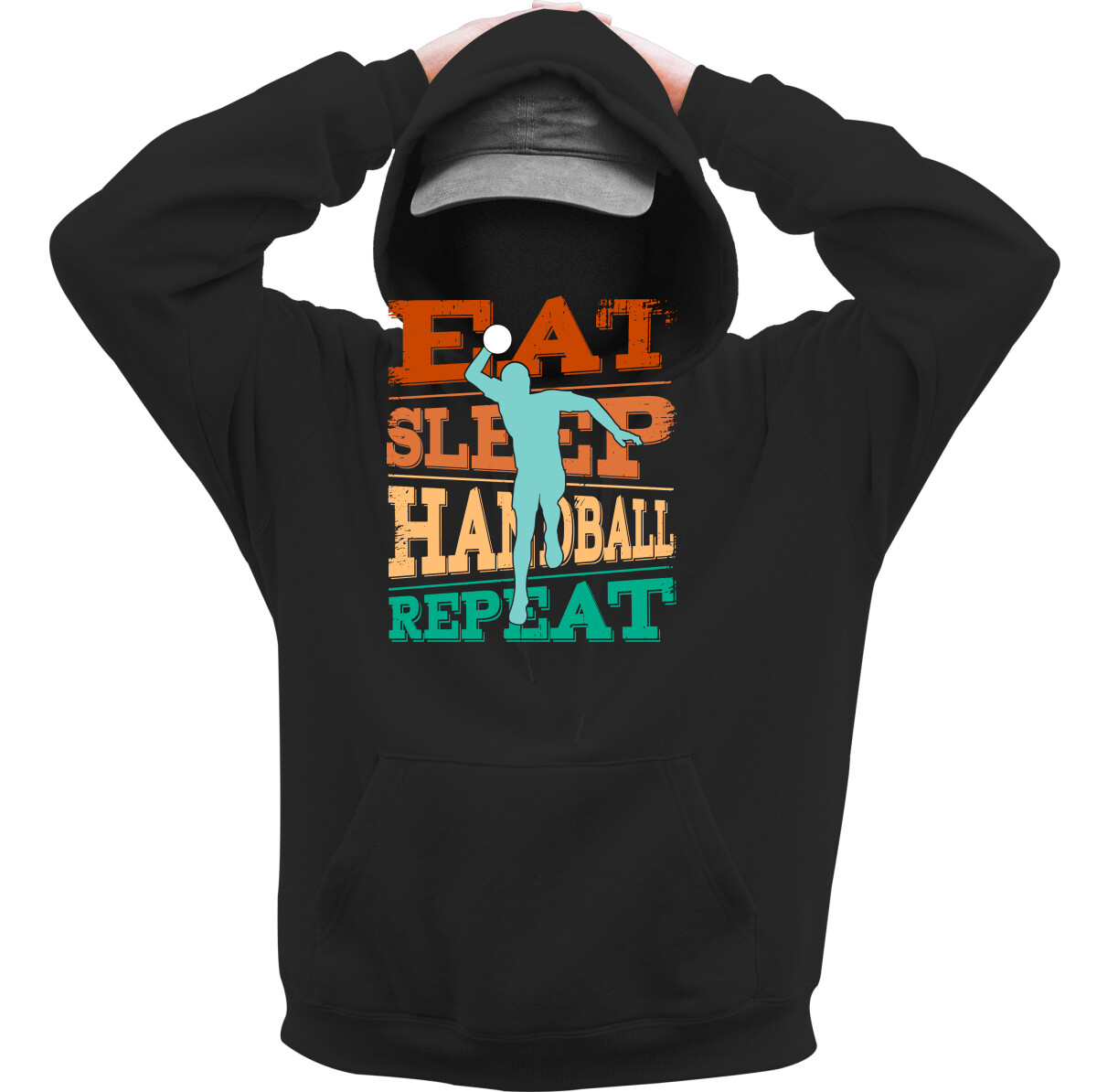 Kapucnis belebújós pulóver