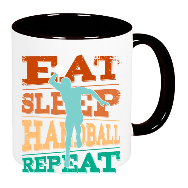 Színes fülű és belsejű bögre