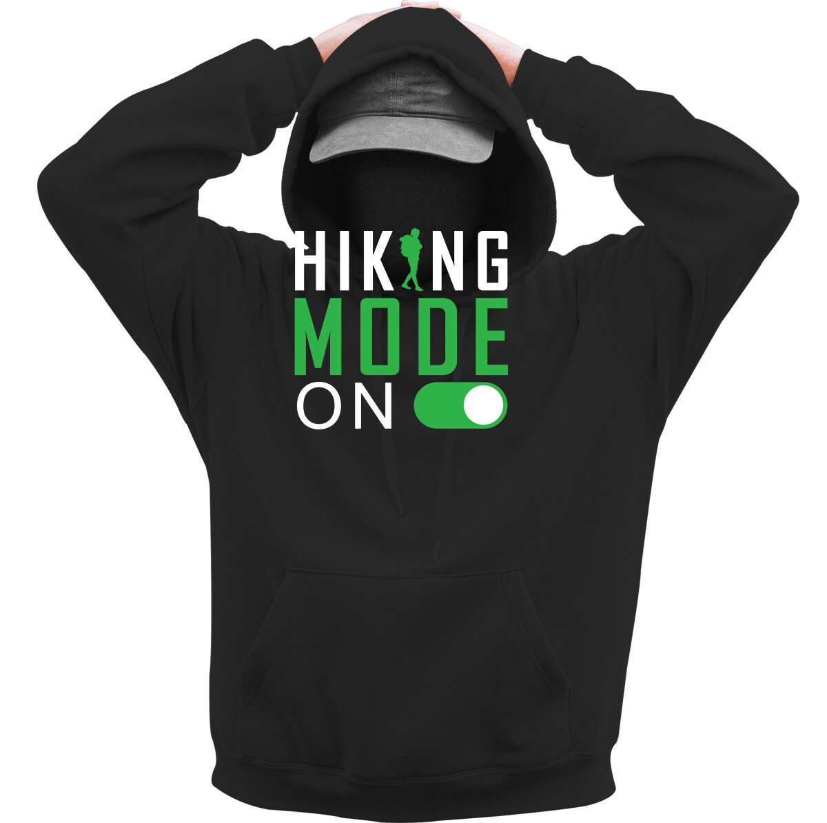 Kapucnis belebújós pulóver