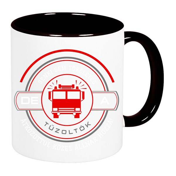 Színes fülű és belsejű bögre