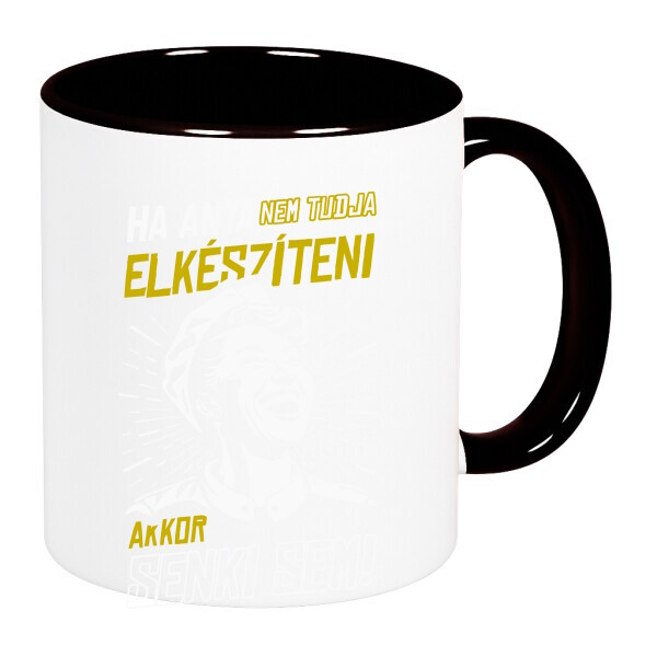 Színes fülű és belsejű bögre