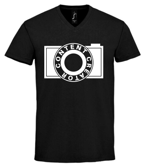 Unisex V nyakú póló