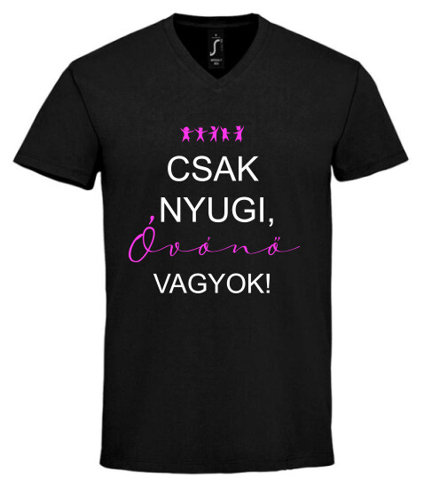 Unisex V nyakú póló
