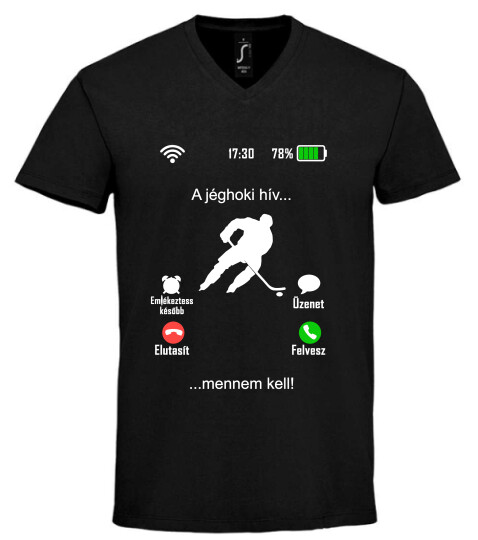 Unisex V nyakú póló