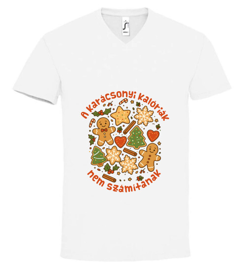 Unisex V nyakú póló