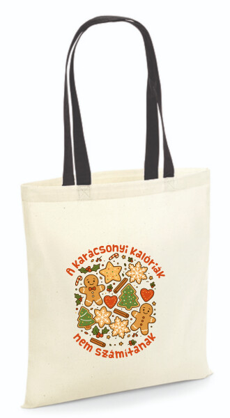 Vászontáska - színes fülű 