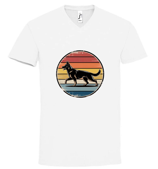 Unisex V nyakú póló