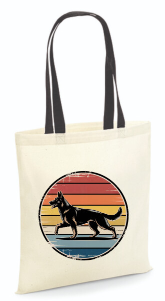 Vászontáska - színes fülű 