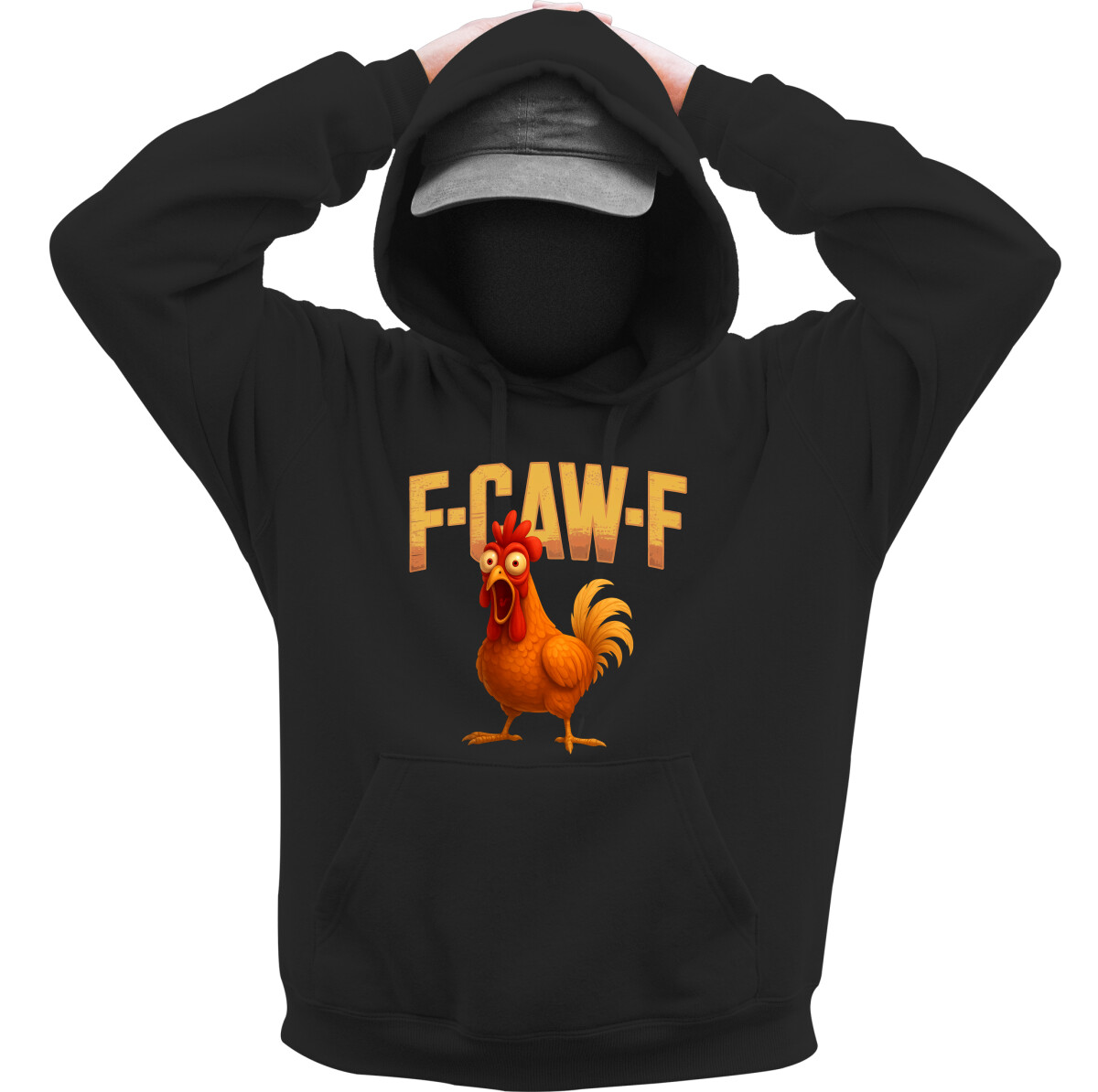 Kapucnis belebújós pulóver