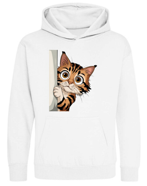 Kapucnis belebújós gyerek pulóver