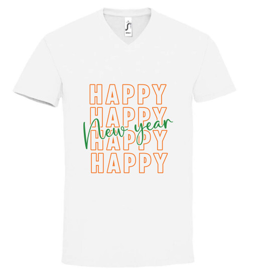 Unisex V nyakú póló