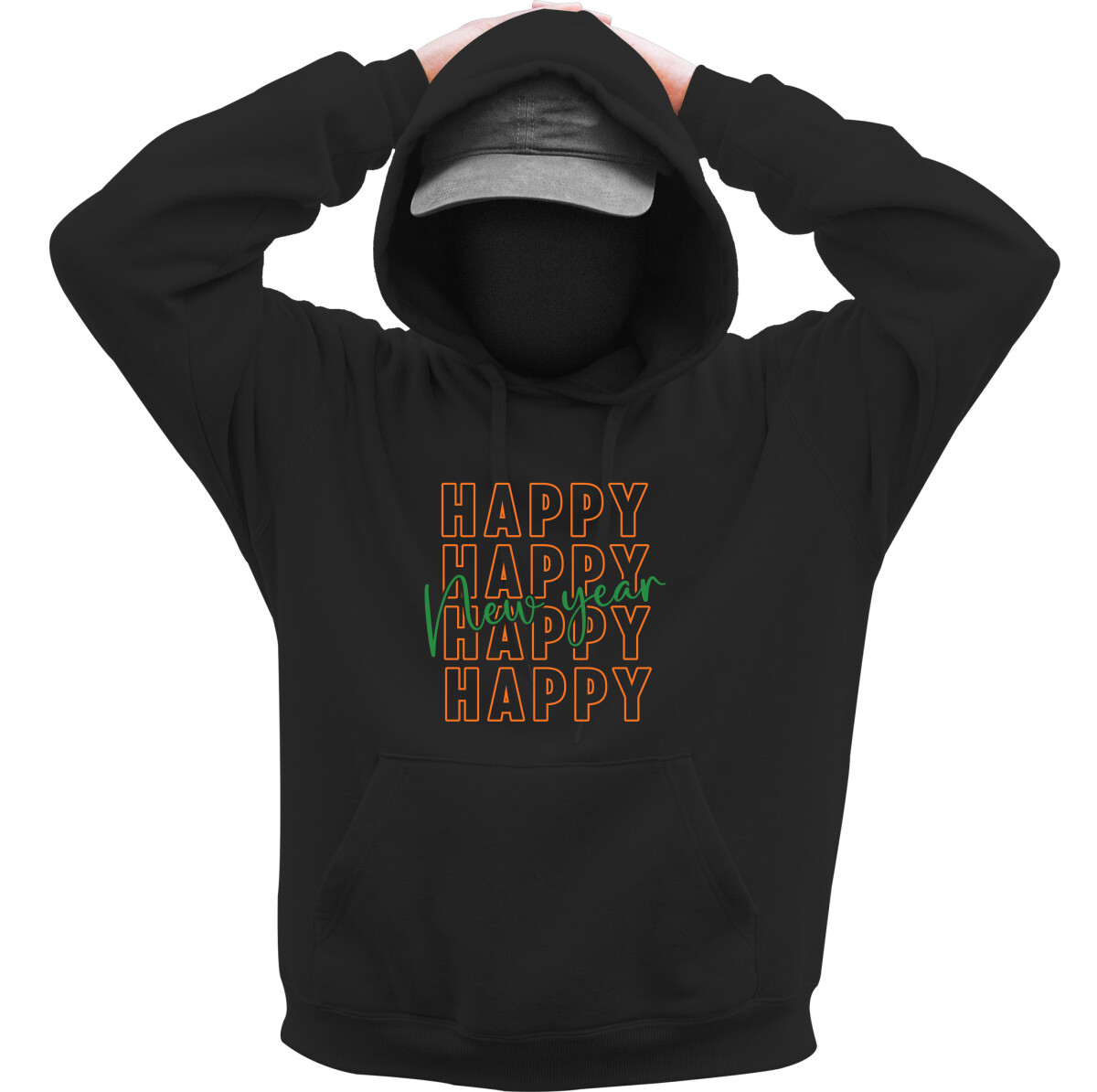 Kapucnis belebújós pulóver