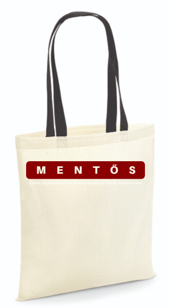 Vászontáska - színes fülű 