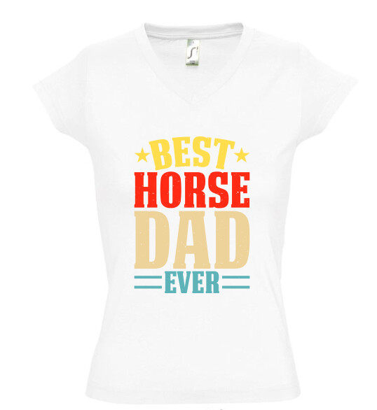 Női V nyakú póló