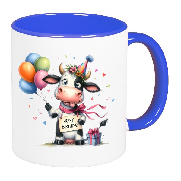 Színes fülű és belsejű bögre