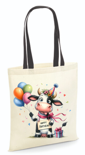 Vászontáska - színes fülű 