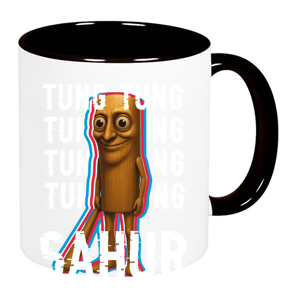 Színes fülű és belsejű bögre