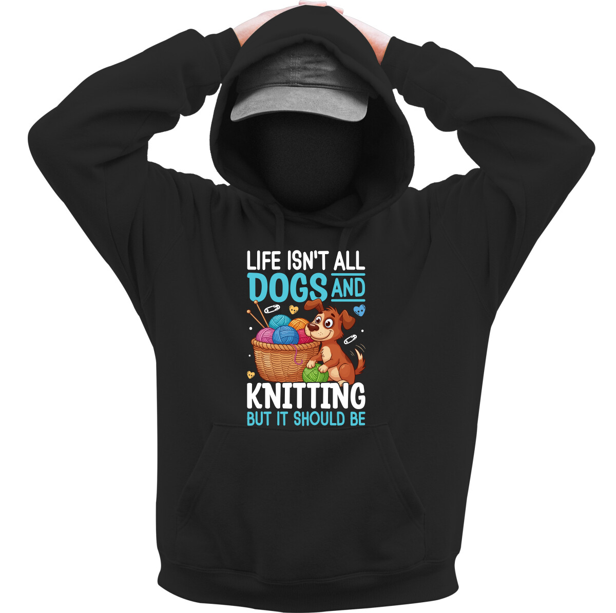 Kapucnis belebújós pulóver